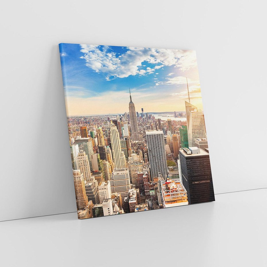 Obraz na płótnie 70x70 - Pulsujące Serce Nowego Jorku - Manhattan, Nowy Jork