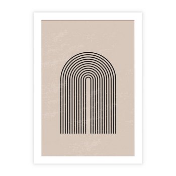 Plakat bez ramy 50x70 - Migocące Echa - abstrakcyjne linie, geometria