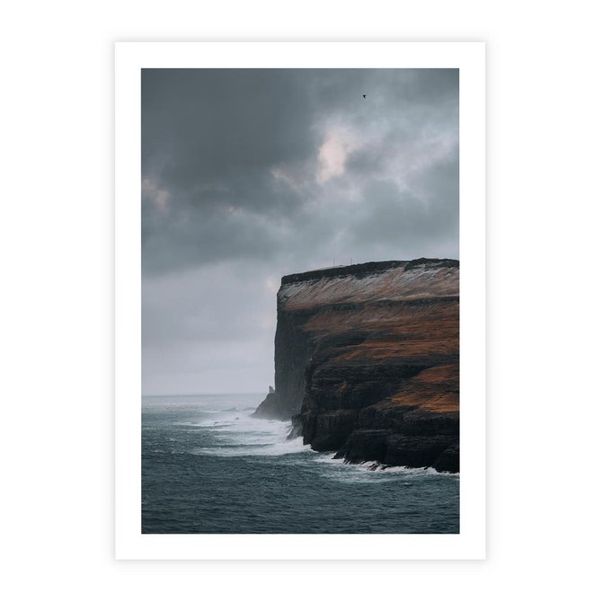 Plakat bez ramy 21x30 - Przyroda w Majestacie - fiordy, klify