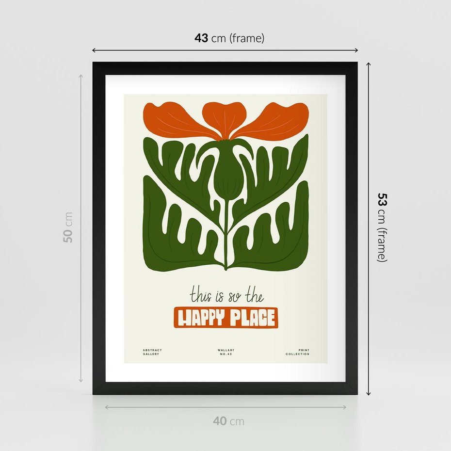 Plakat w ramie 40x50 - Rozkwitająca Gra - kwiaty, nowoczesny plakat - rama czarna