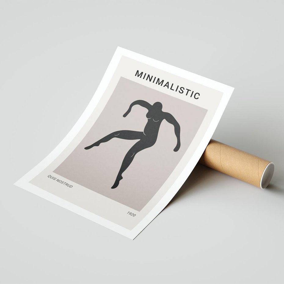 Plakat bez ramy 30x40 - Sztuka Nowoczesności: Minimalistyczny Plakat - modern art, minimalistyczny plakat