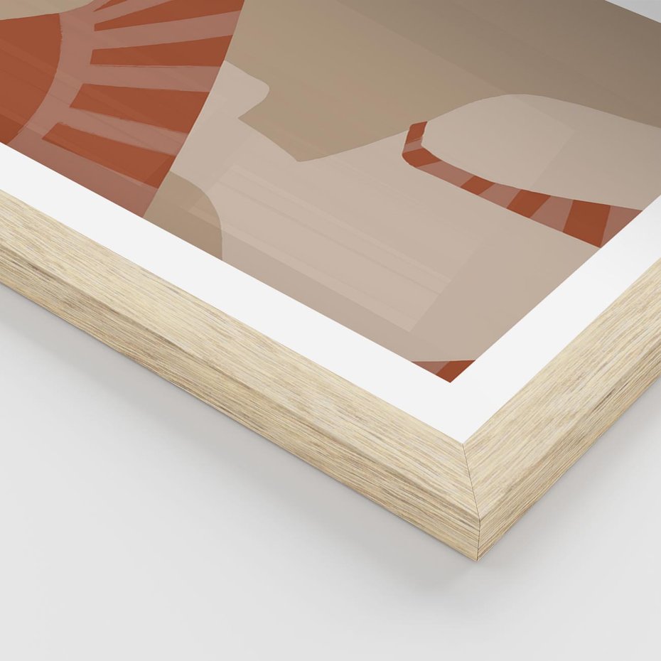 Plakat w ramie 30x40 - Kobiecy Portret - plakat retro, kobieta w kapeluszu - rama drewno