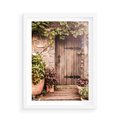 Plakat w ramie 50x70 - Wyjątkowy Klimat - drzwi, stare - rama biała