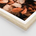 Plakat w ramie 30x40 - Jesienna Paleta - liście, jesień - rama drewno