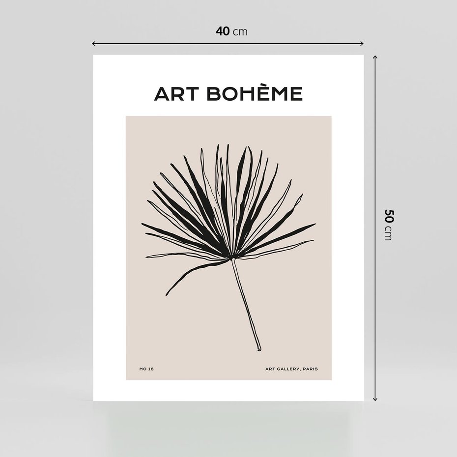 Plakat bez ramy 40x50 - Rozkwitające Boho Kształty - boho sztuka, plakat