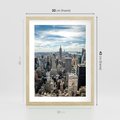 Plakat w ramie 30x40 - Duch Nowego Jorku - Manhattan, Nowy Jork - rama drewno