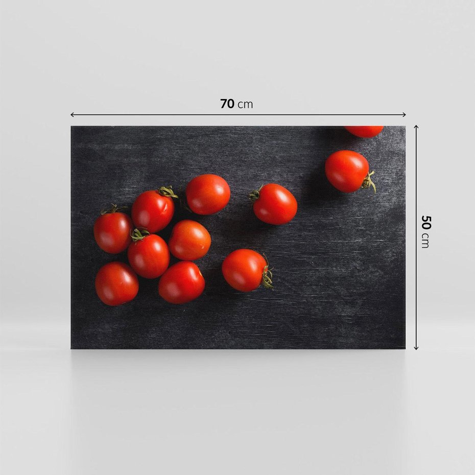 Obraz na płótnie 70x50 - Świeżość Smaku - pomidory, kuchnia