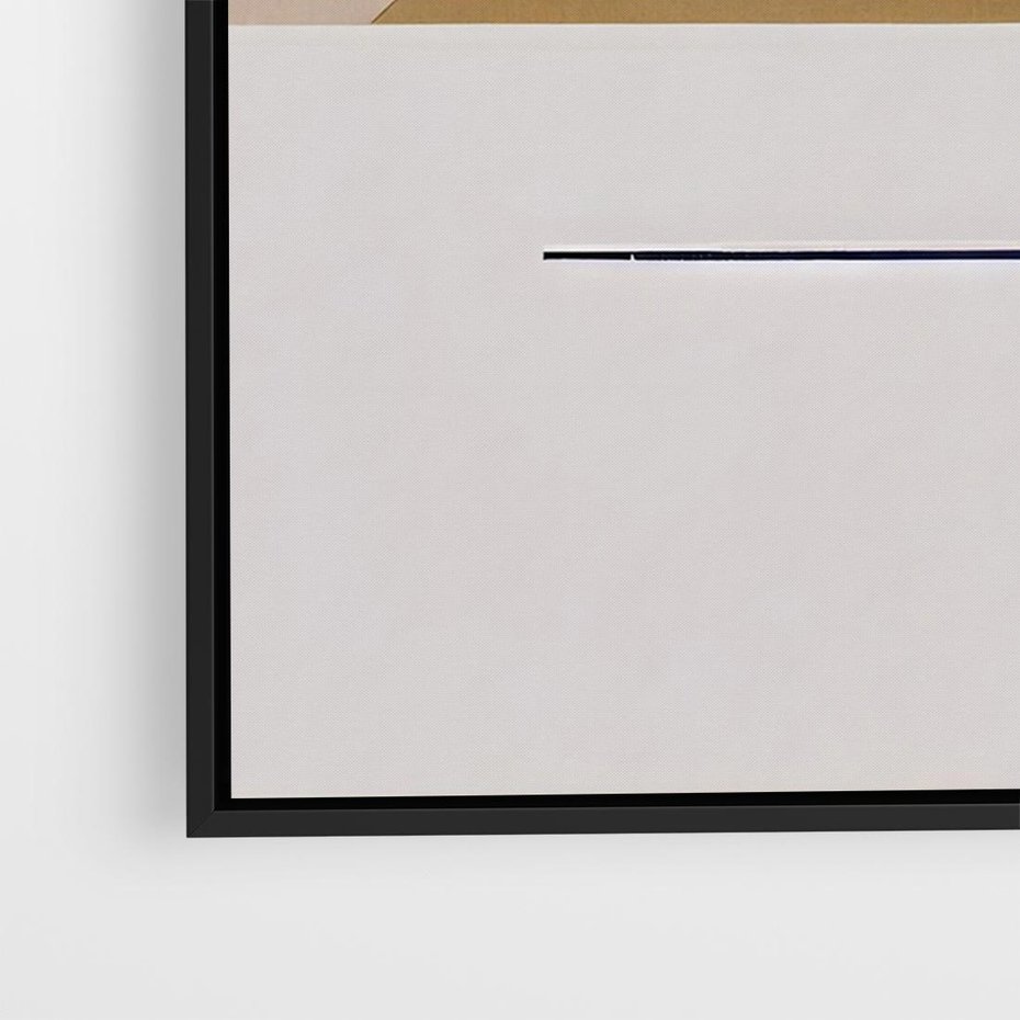 Obraz w ramie 70x50 - Sztuka Abstrakcji - geometryczne kształty, kolorowe prostokąty - rama czarna