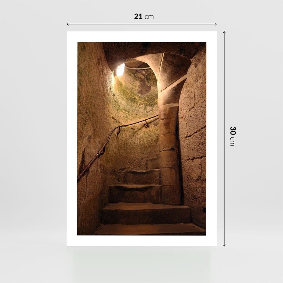 Plakat bez ramy 21x30 - Perspektywa uliczki - uliczka, perspektywa