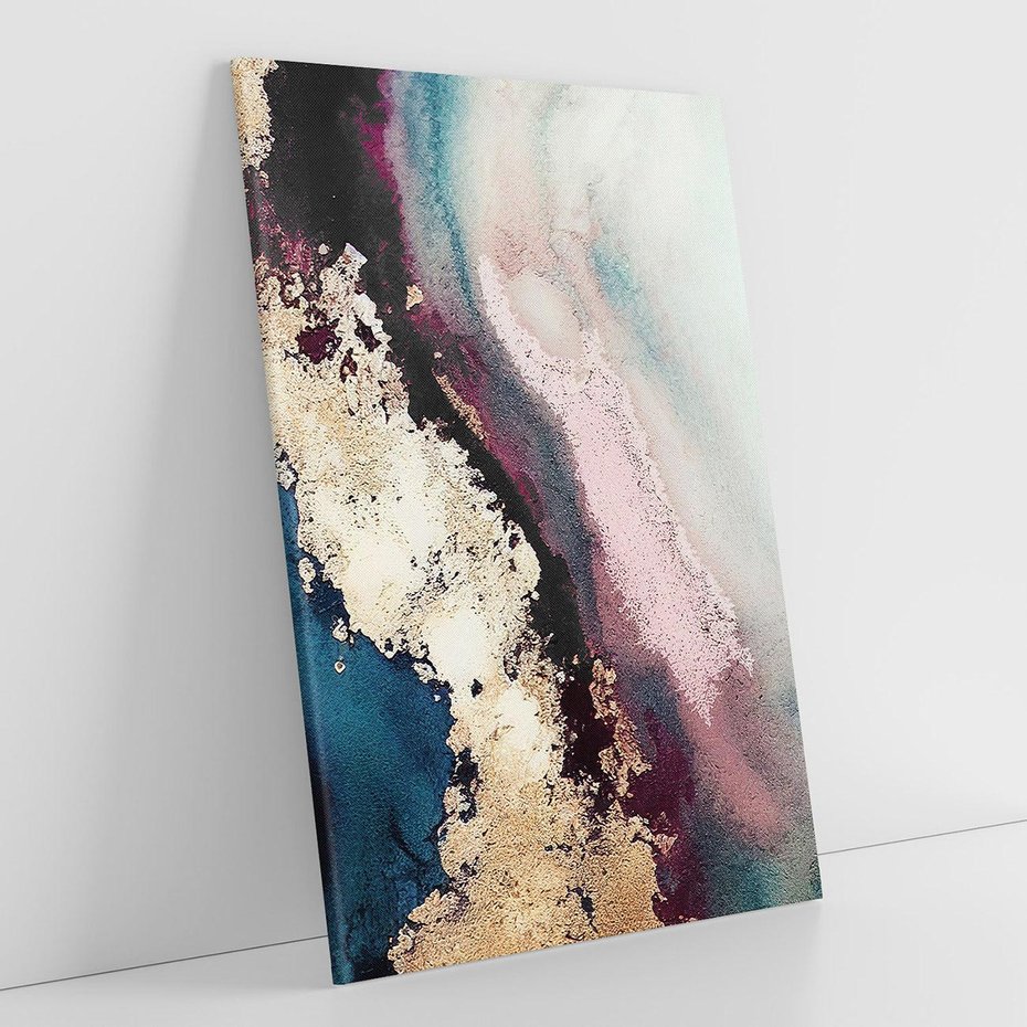 Obraz na płótnie 70x100 - Elegancki Impuls - abstrakcyjne plamy, rozlana farba