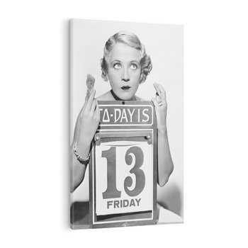 Obraz na płótnie 70x100 - Czy to Pech - retro zdjęcie, czarno białe