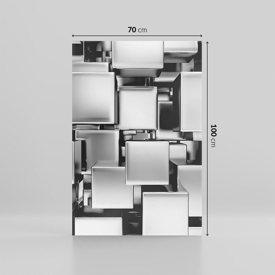 Obraz na płótnie 70x100 - Nowe Wymiary Sztuki - 3D, abstrakcja