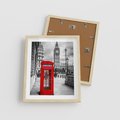 Plakat w ramie 40x50 - Budka telefoniczna w Londynie - budka, Londyn - rama drewno