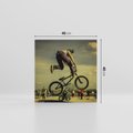 Obraz na płótnie 40x40 - "BMX - Sportowa Adrenalina - BMX, rower