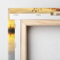 Obraz na płótnie 30x30 - Zachód słońca na pomostach - zachód, słońca