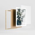 Plakat w ramie 30x40 - ukaliptusowa Harmonia - liście eukaliptusa - rama drewno