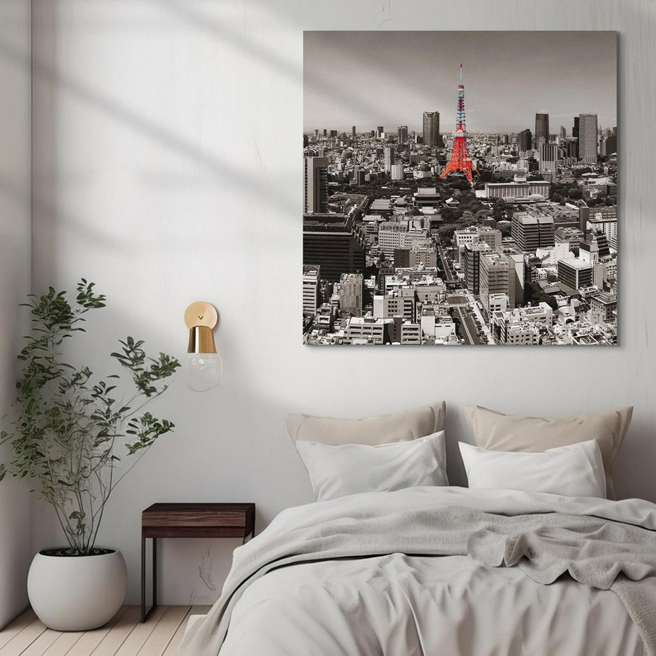 Obraz na płótnie 40x40 - Energia japońskiej stolicy - Tokio, Japonia