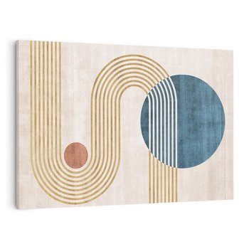 Obraz na płótnie 120x80 - Melodia ukrytych snów - retro grafika, styl mid-century