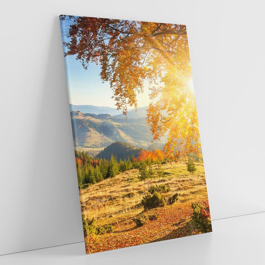 Obraz na płótnie 70x100 - Bliskość natury - góry, drzewo