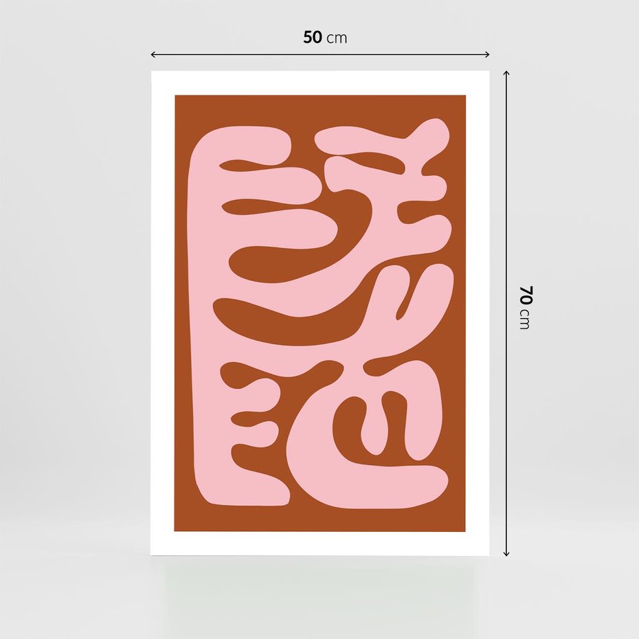 Plakat bez ramy 50x70 - Migotliwe Boho Marzenia - abstrakcyjny obraz, plakat