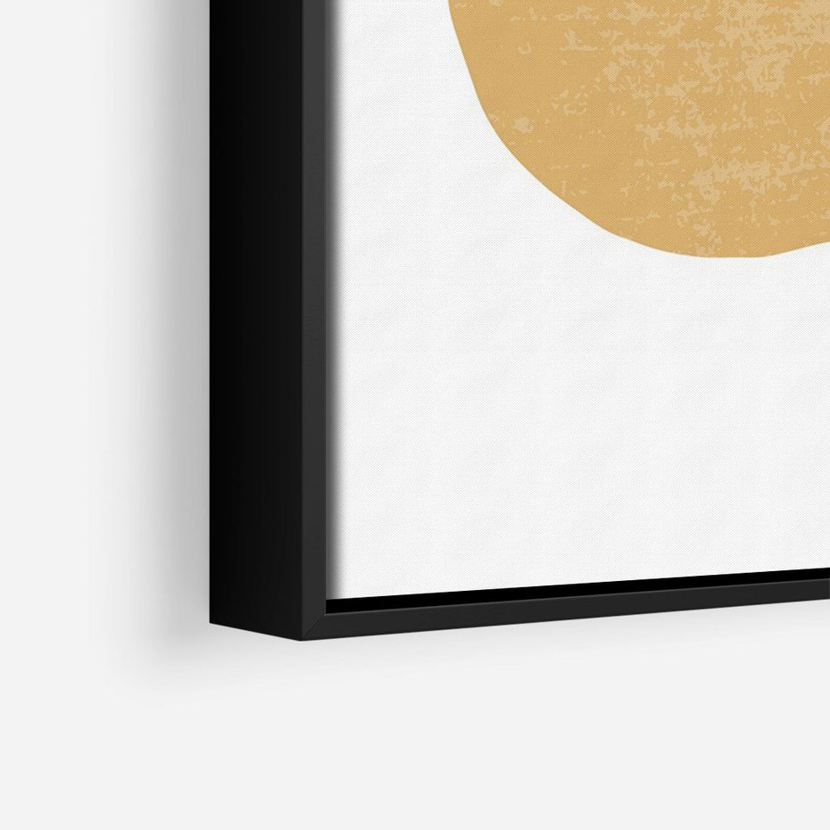 Obraz w ramie 70x100 - Wewnętrzne Formy - koła okręgi, abstrakcyjna nowoczesna sztuka - rama czarna