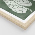 Plakat w ramie 40x50 - Migotliwe Wnętrze Zieleni - zielony plakat, roślinne motywy - rama drewno
