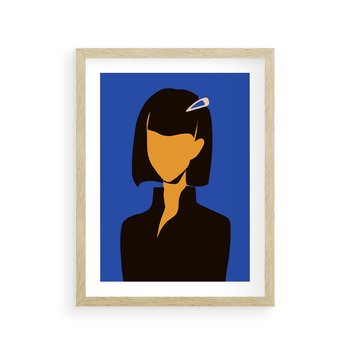 Plakat w ramie 40x50 - Energetyczne Zestawienie - sztuka nowoczesna, plakat - rama drewno