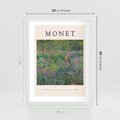 Plakat w ramie 30x40 - Reprodukcja Moneta - Monet, reprodukcja - rama biała