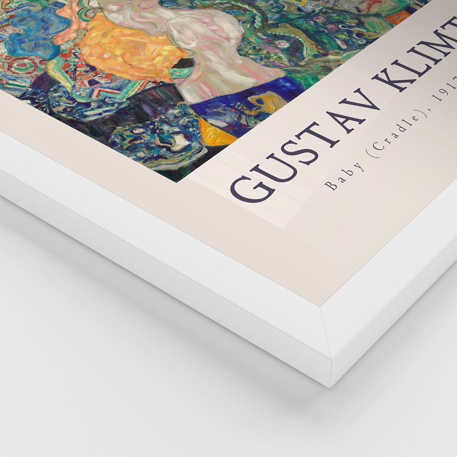 Zestaw obrazy w ramie 30x40 galeria - Gustav, Klimt, reprodukcje - rama biała