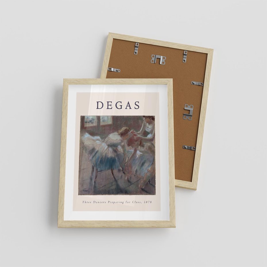 Plakat w ramie 30x40 - Elegancja Baletu na Plakacie - reprodukcja, degas - rama drewno