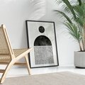 Plakat bez ramy 21x30 - Księga Wibracji - abstrakcyjne czarno białe formy, minmalizm