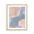 Plakat w ramie 40x50 - Rozmyte Akwarelowe Marzenia - abstrakcyjne akwarelowe plamy, pastele - rama drewno