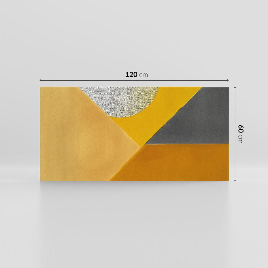 Obraz na płótnie 120x60 - Harmonia migoczących ognisk - intensywne ciepłe kolory, słoneczny żółty