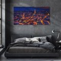 Obraz na płótnie 120x60 - Nocne impresje Paryża - Paryż, noc