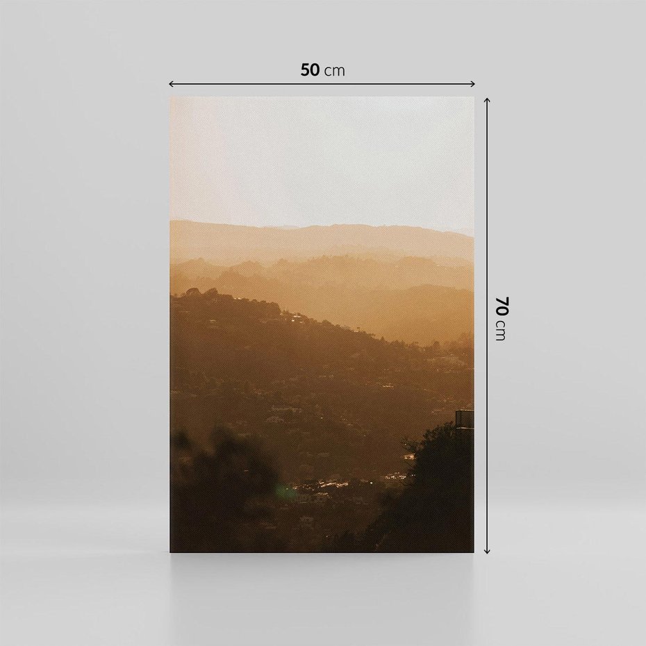 Obraz na płótnie 50x70 - Odejście Słońca - pejzaż, zachód