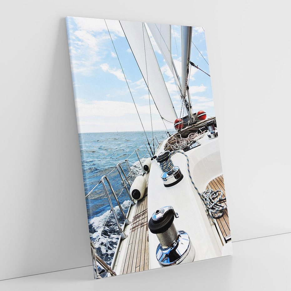 Obraz na płótnie 80x120 - Moc żaglowca na pełnym morzu - żaglowiec, jacht