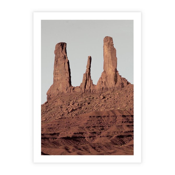 Plakat bez ramy 21x30 - Surowość Pustyni - pustynia, kanion