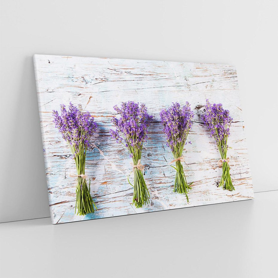 Obraz na płótnie 120x80 - Urok lawendowych pól - lawenda, kawiaty