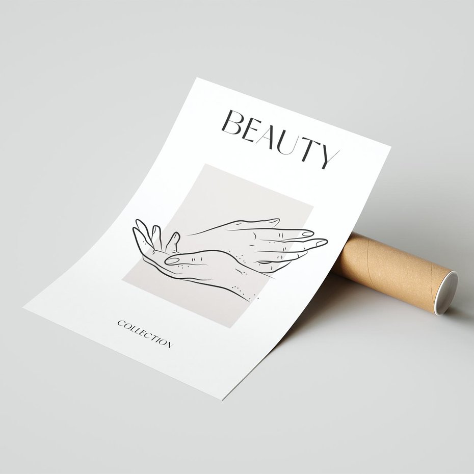 Plakat bez ramy 30x40 - Wibracje Nieprzewidywalnych Form - bogo plakat, dłonie