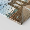 Obraz na płótnie 30x30 - Duch Manhattanu - most, Nowy Jork