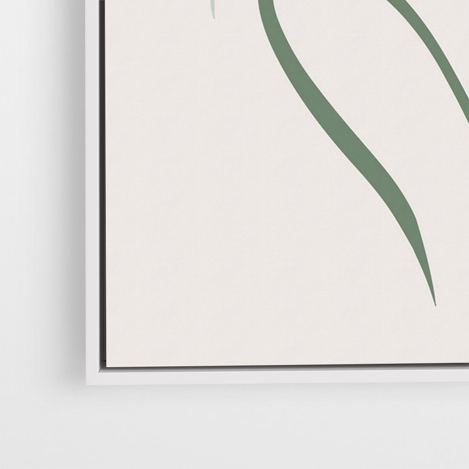 Obraz w ramie 80x120 - Kwiatowe Harmonie - kwiat, sztuka nowoczesna - rama biała