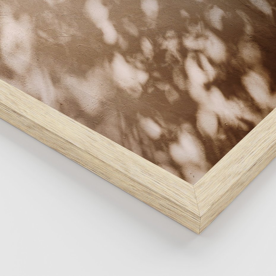 Zestaw obrazy w ramie 50x70 galeria - Kawa, jesień, brąz - rama drewno