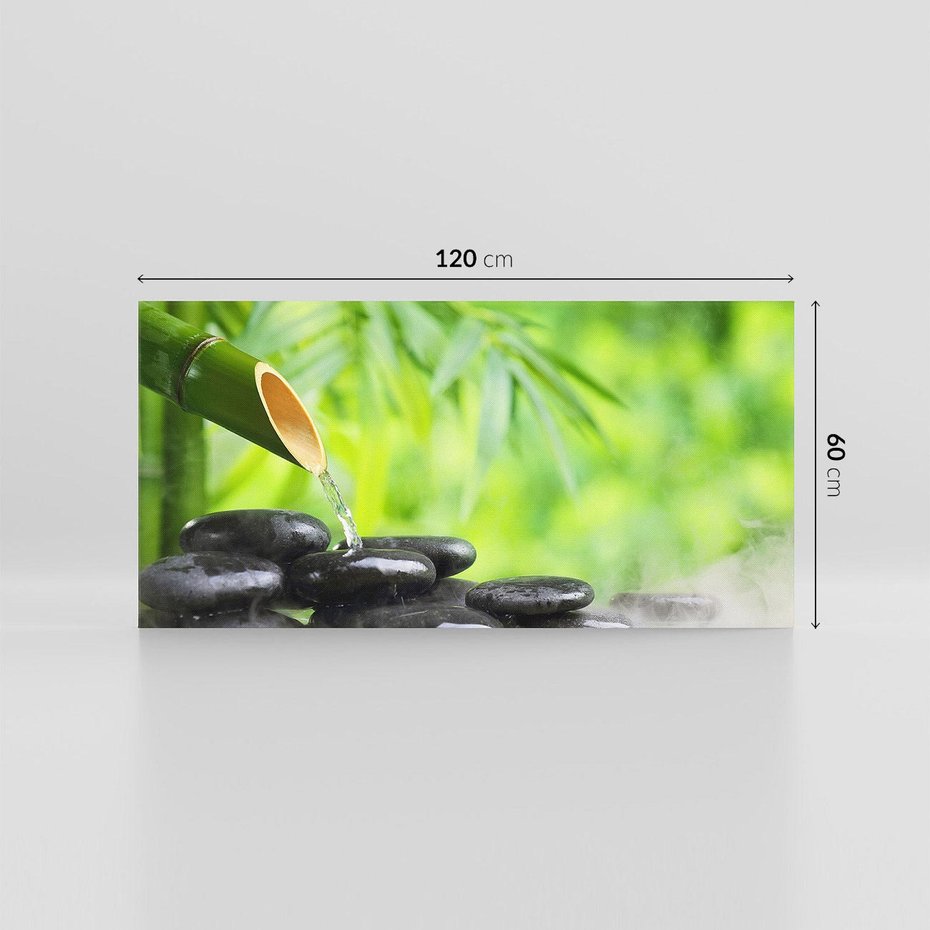 Obraz na płótnie 120x60 - Spokój w bambusowym SPA - bambus, SPA