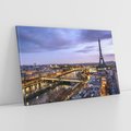 Obraz na płótnie 120x80 - Panorama Miasta Świateł - Paryż, panorama