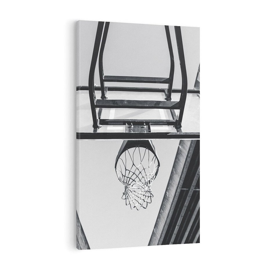 Obraz na płótnie 50x70 - Koszykówka - Radość Gry w Kosz - koszykówka, kosz