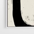 Obraz w ramie 50x50 - Wnętrza Kształtów - abstrakcja, minimalizm - rama biała