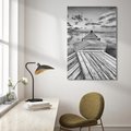 Obraz na płótnie 80x120 - Pomost nad Morzem - pomost, morze
