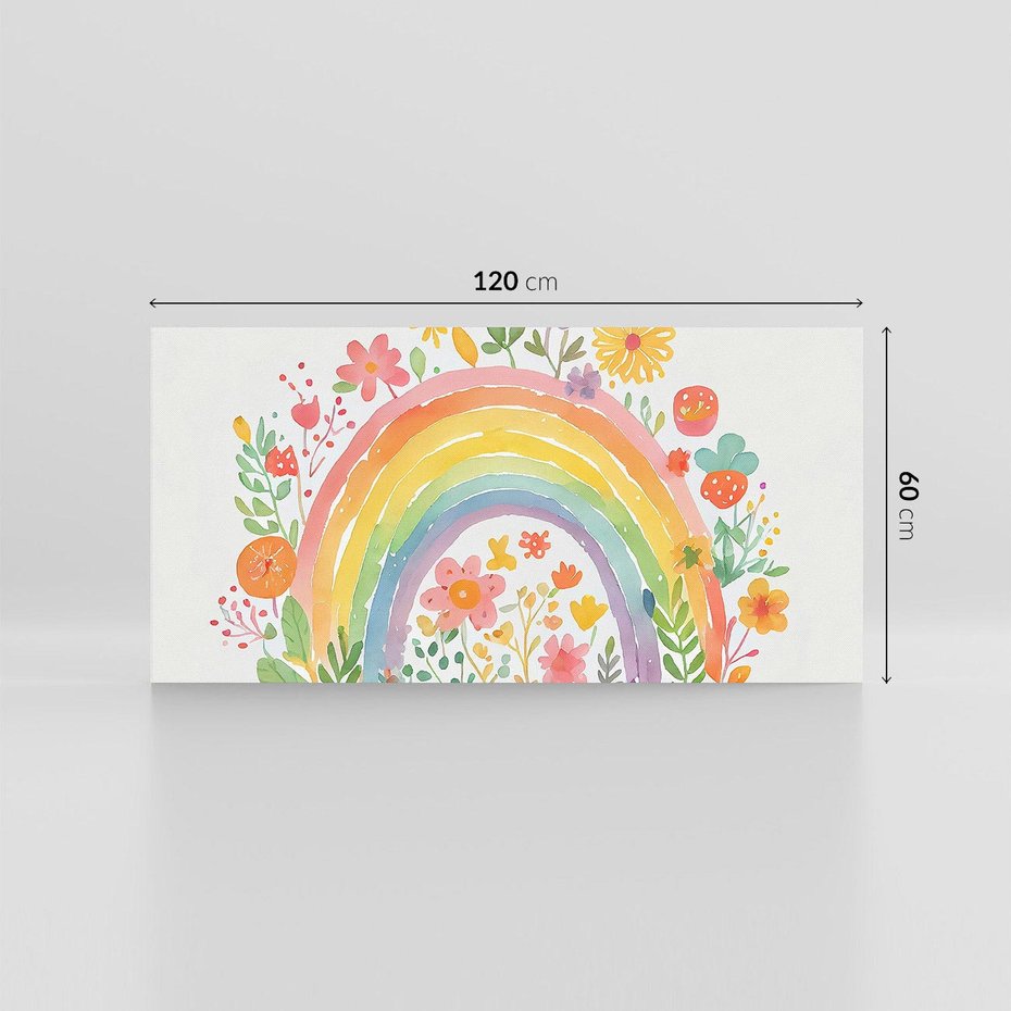 Obraz na płótnie 120x60 - Kwiatowe Marzenia - obraz do pokoju dziecka, dziewczynki