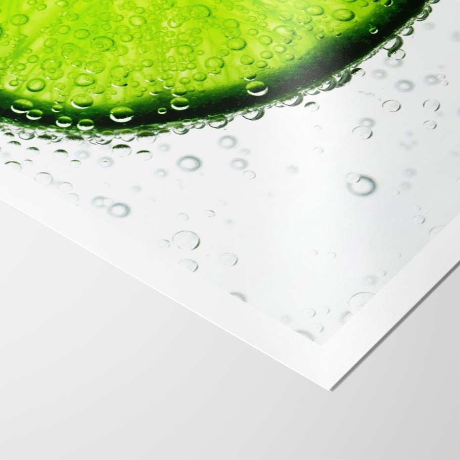 Plakat bez ramy 30x40 - Świeżość i kwasowość limonki - limnka, owoce