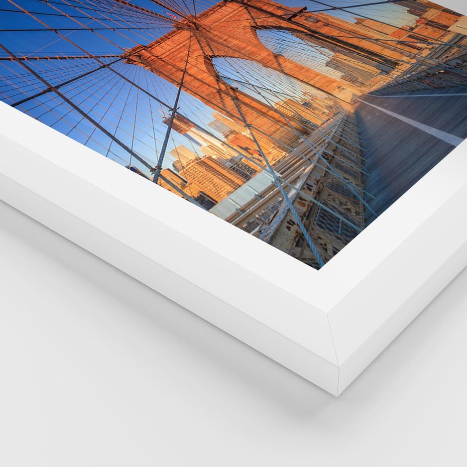 Plakat w ramie 30x40 - Most architektoniczne arcydzieło - most, architektura - rama biała